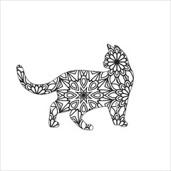 Animal Mandala Coloring page for adult