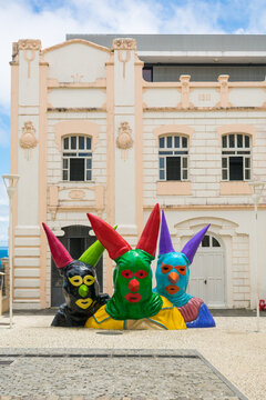 Salvador - Bahia, Brazil - Circa September 2019: A View Of The Entrance Of Casa Do Carnaval Da Bahia, A Carnival Themed Modern Art Museum In Salvador