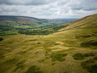Obraz premium Beautiful landscape and hills at Peak District National Park - travel photography