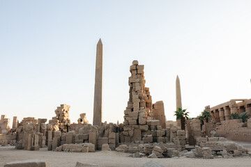 Obelisk of Hatshepsut at the Karnak Temple in Luxor, Egypt