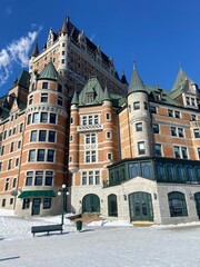 Fototapeta na wymiar château Frontenac Québec Canada hôtel 