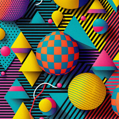 80s and 90s pattern,granular texture, background, illustration