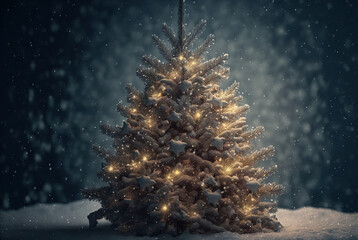 Here comes Santa Claus. It's time for Christmas or the winter. - obrazy, fototapety, plakaty
