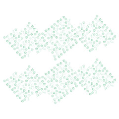 Christmas element pattern green vector packaging.