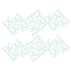 Christmas element pattern green vector packaging.