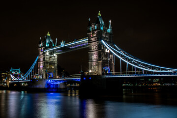Fototapeta na wymiar Tower bridge at night, London
