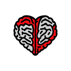 Mental Health Heart Illustration 04