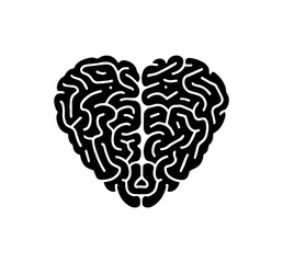 Mental Health Heart Illustration 02