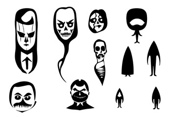 Monster Vector Illustration Set 01