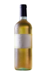 Raamstickers Bottle and glass of white wine © lcrribeiro33@gmail