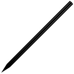 Pencils with a lead made from a mixture of graphite and clay detailed realistic silhouette