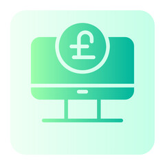 monitor gradient icon