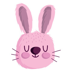 rabbit head cute animal