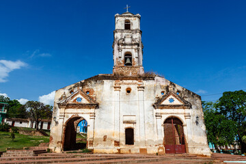 Ruins of the church of Santa Ana in Trinidad, Cuba, Caribbean