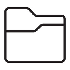 folder line icon