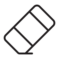 eraser line icon