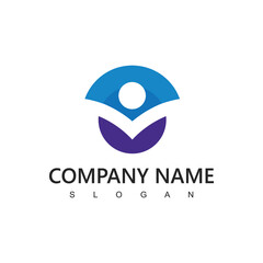 People Logo Template, Charity, Teamwork, And Social Media Network Icon