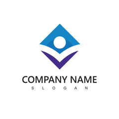 People Logo Template, Charity, Teamwork, And Social Media Network Icon