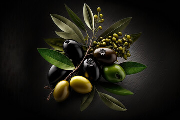 a dark olive. Generative AI