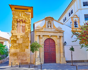 The Minaret of San Juan and the same named church, Cordoba, Spain