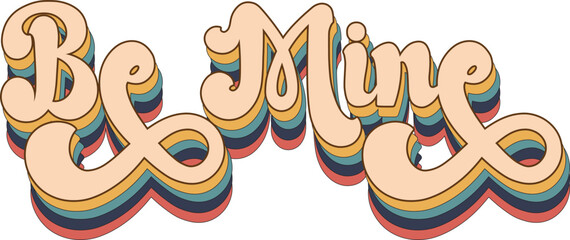 Retro Valentines Day Sublimation Design