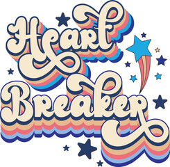 Retro Valentines Day Sublimation Design