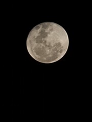 full moon over sky
