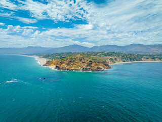 Aerial View of Malibu CA Coastline