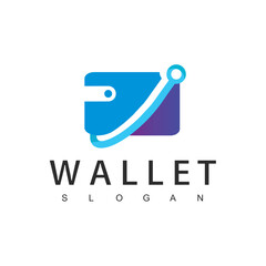 Wallet logo design template, Payment icon