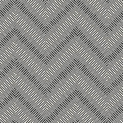 Monochrome Moiré Effect Textured Chevron Pattern