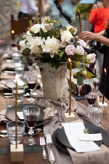 wedding table setting