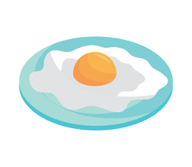 isometric fried egg