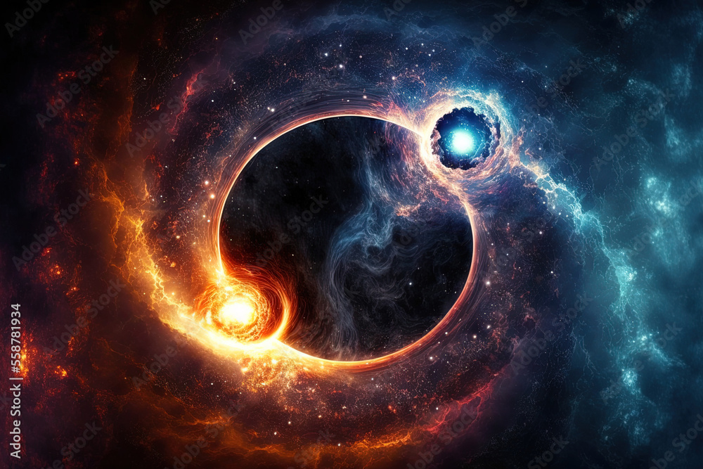 Wall mural high definition the end of the universe. generative ai