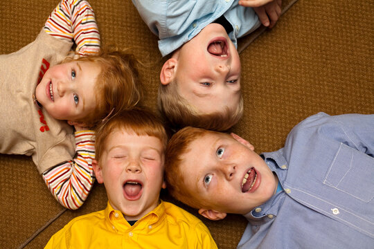Children play on Thanksgiving Day on November 26, 2009.