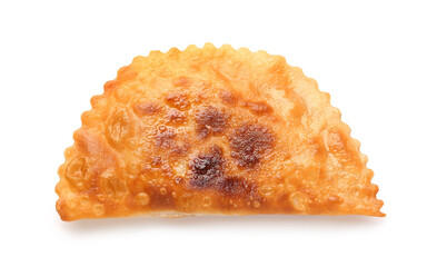 Tasty cheburek isolated on white background