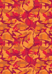 pattern with leaves