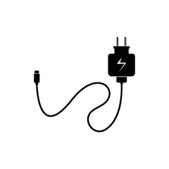 mobile phone charger icon vector design template illustration