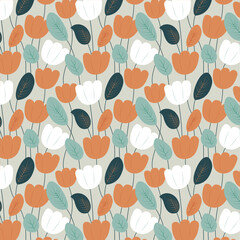 seamless pattern with flowers