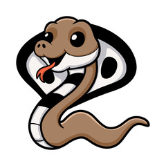 Cute indian king cobra cartoon    