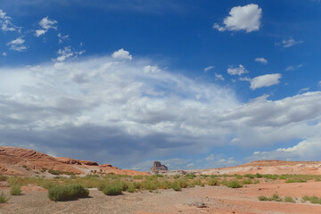Colorful sandstone rock formations at Glen Canyon National Recreation Area, Arizona
