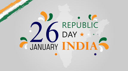 Republic day of India celebration background. Vector design.