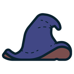wizard or witch hat illustration