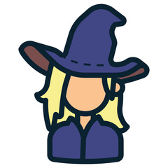 witch girl icon