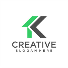 letter K, finance logo, financial investment logo, business logo