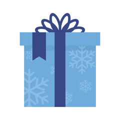 Blue Flat Christmas Gift 2