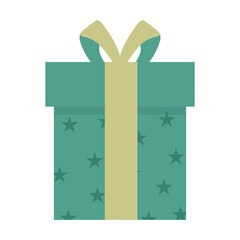 Teal Flat Christmas Gift 1