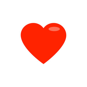 Red heart. Holiday wedding. Vector illustration.