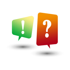 Solution concept. Social media concept. Answer question sign. Quiz message. Faq symbol concept. Vector illustration.