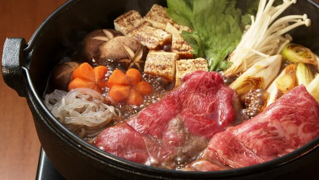 すき焼き　スライド