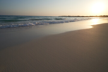 sunset at the beach (Sawada-no-hama Beach)